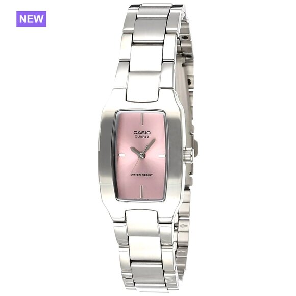Stainless Steel Quartz Watch with Rectangular Dial and Water Resistance main image 5